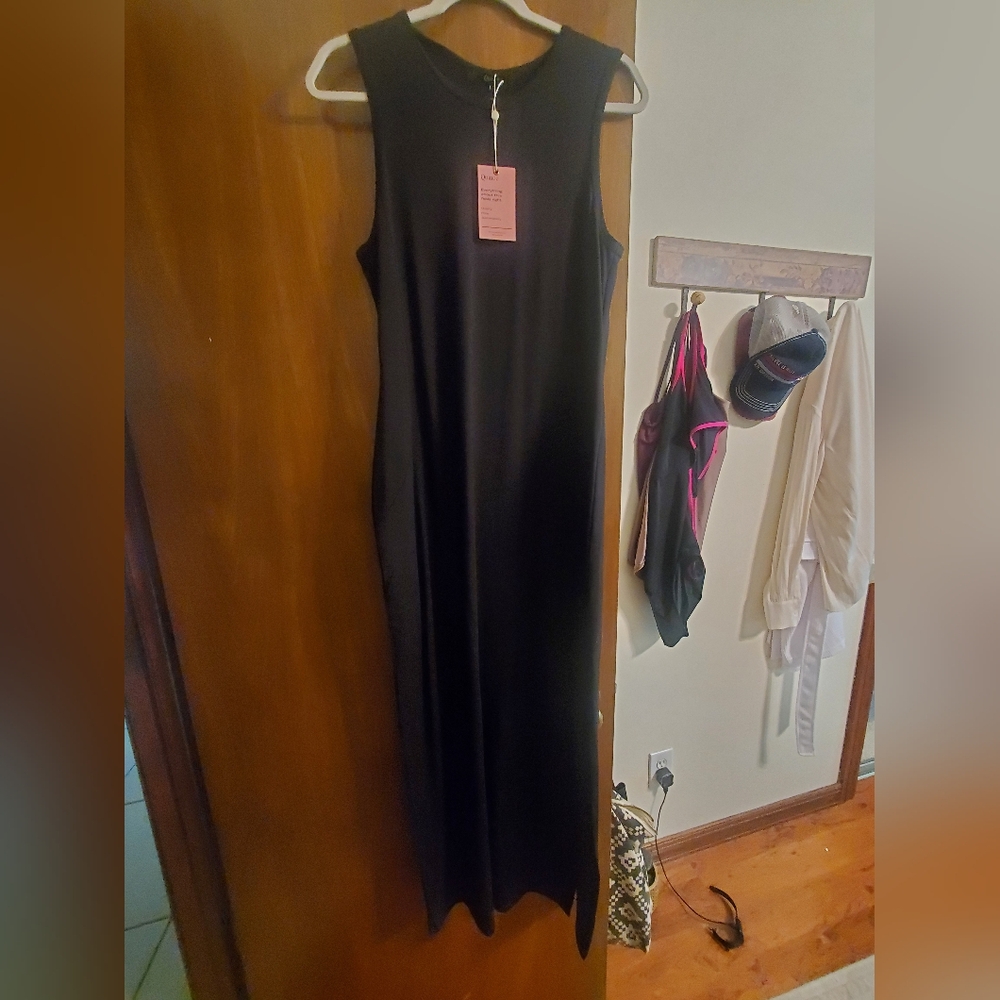 Quince Black Maxi Dress